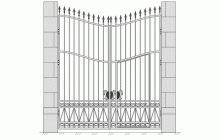 Кованые ворота-5010