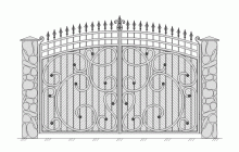 Кованые ворота-5026