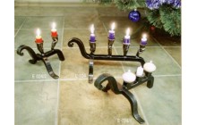 Кованый подсвечник на 4 свечи, настольный-e024